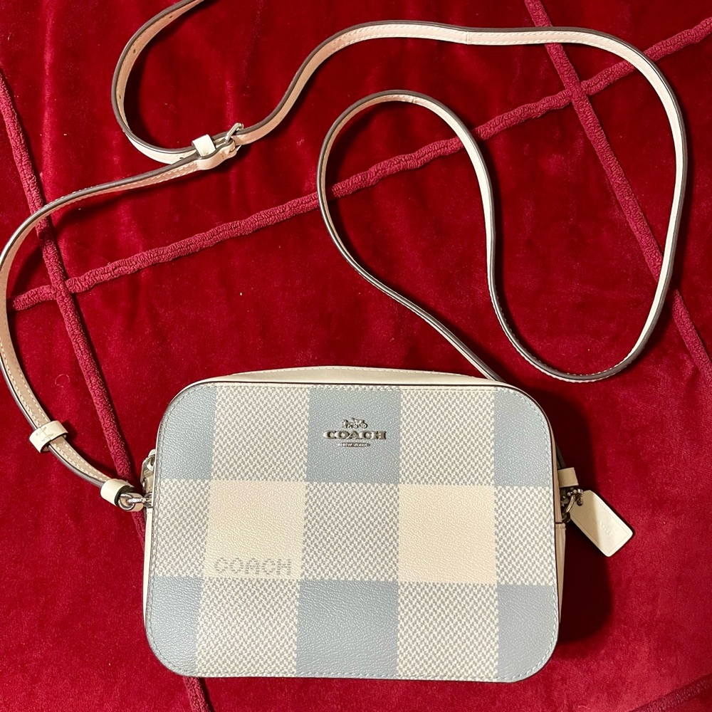 Coach buffalo plaid mini crossbody bag vintage purse